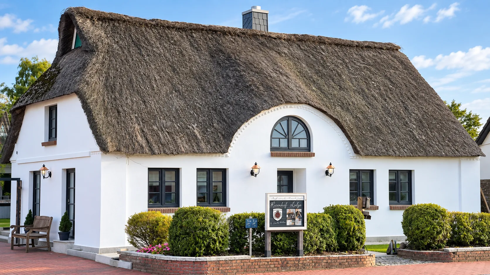 Außenansicht der Rosenhof-Lodge